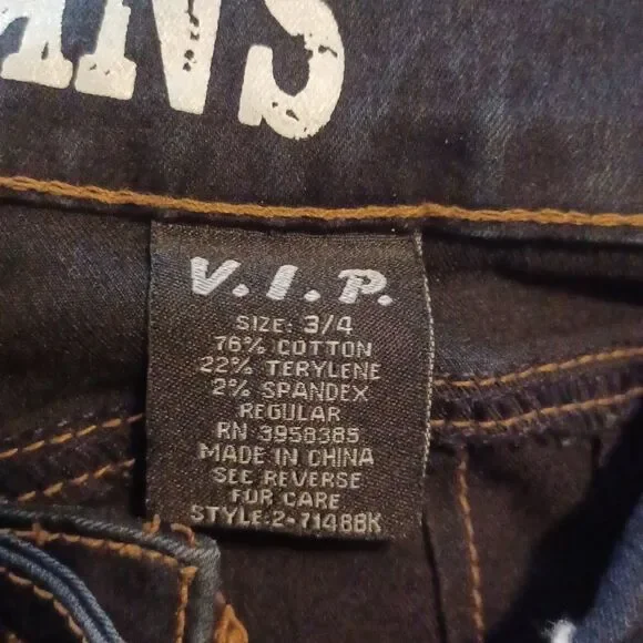 660241...VIP Skinny Jeans Size 3/4 - Picture 6 of 6